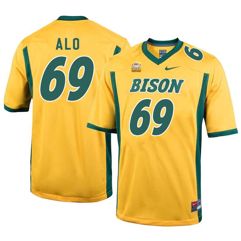 Men #69 Quinn Alo North Dakota State Bison College Football Jerseys Sale-Yellow